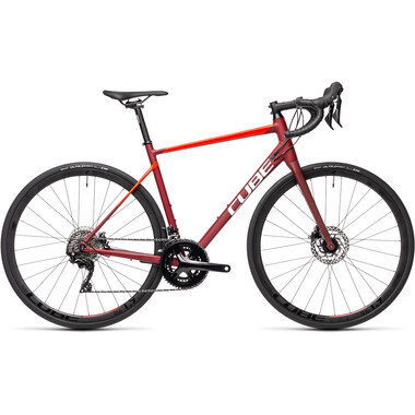 Bicicleta de carrera CUBE ATTAIN SL DISC Shimano 105 R7000 34/50 Rojo 2021 0